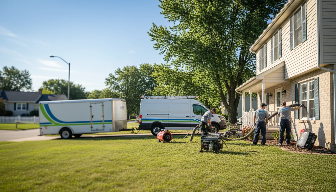 Flooded Basement Restoration And Cleanup With Repair in Derma, MS near me